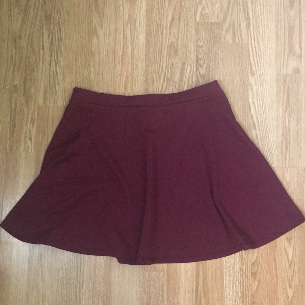 Burgundy Skirt